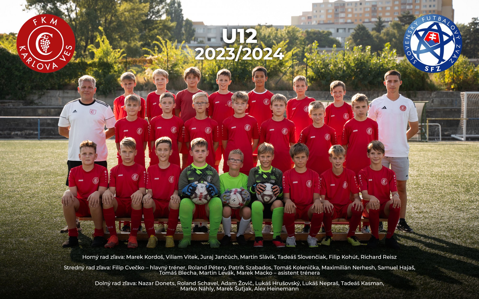 Mladší žiaci U12 (2012) súťažný ročník 2023/2024