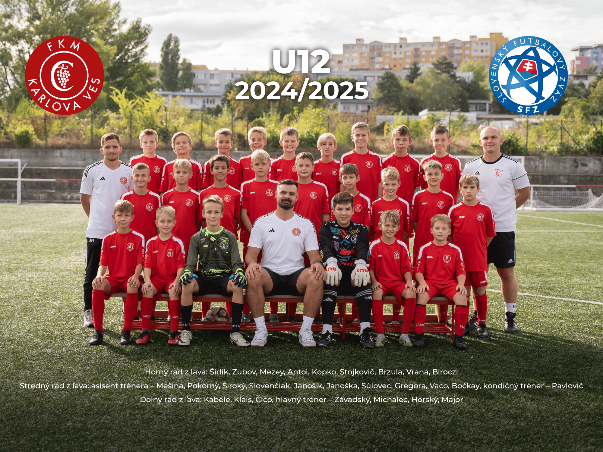 Mladší žiaci U12 (2013) súťažný ročník 2024/2025