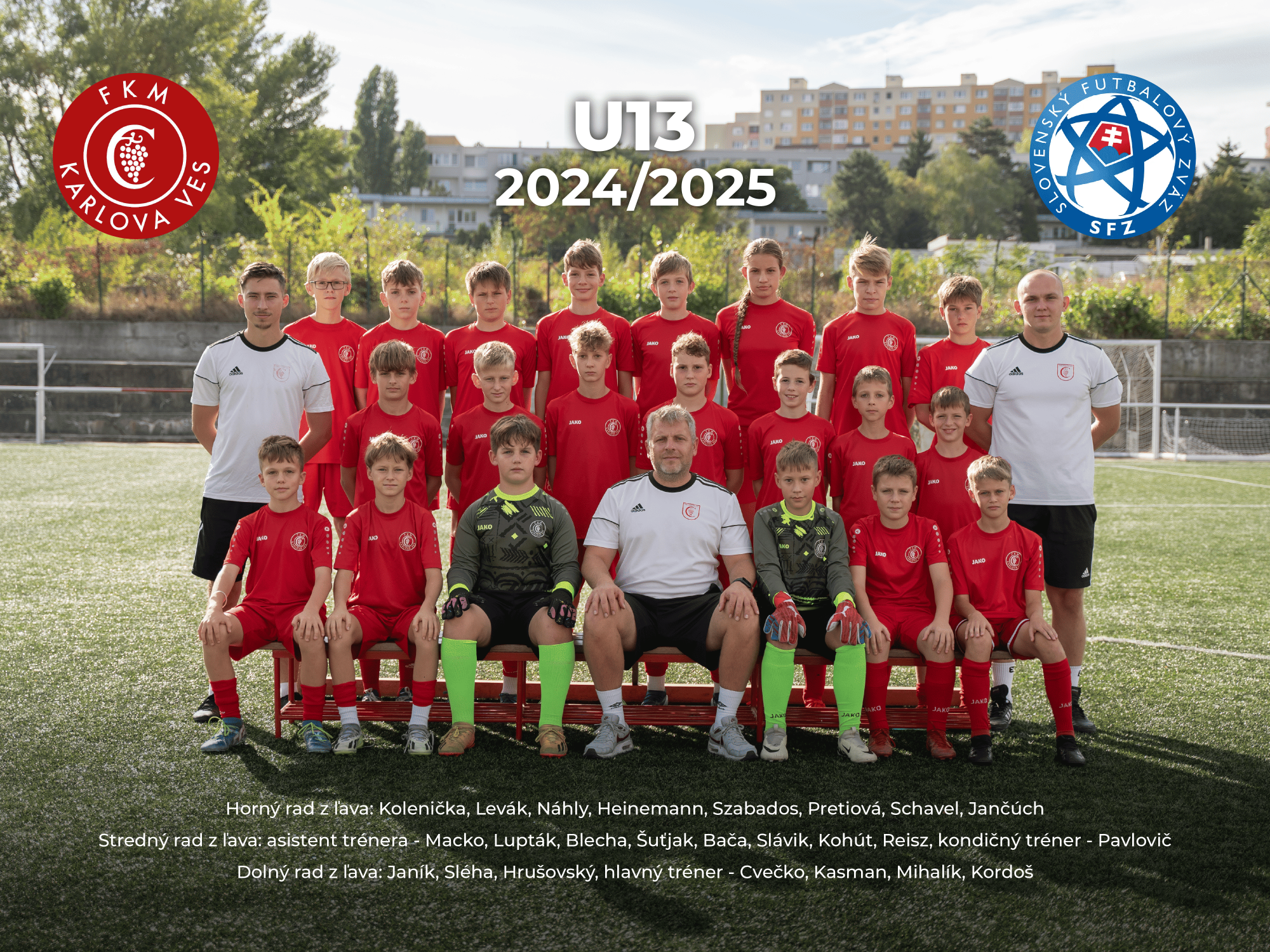 Mladší žiaci U13 (2012) súťažný ročník 2024/2025