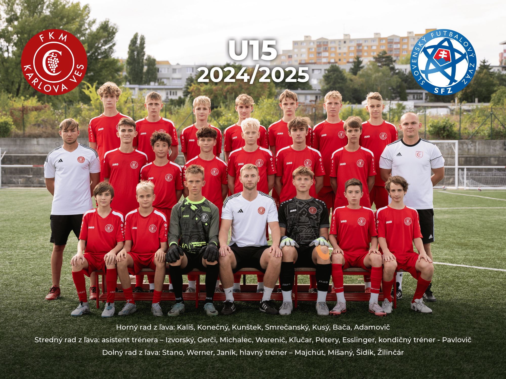 Starší žiaci U15 (2010) súťažný ročník 2024/2025